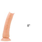8-Inch Flexible Gel Dildo with Suction Cup Base for Sensual Play