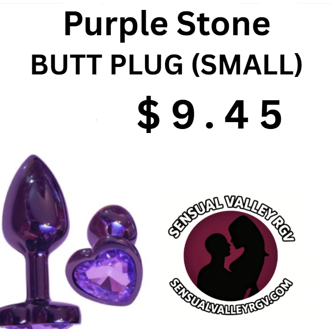 Purple Stone Butt Plug Small Size