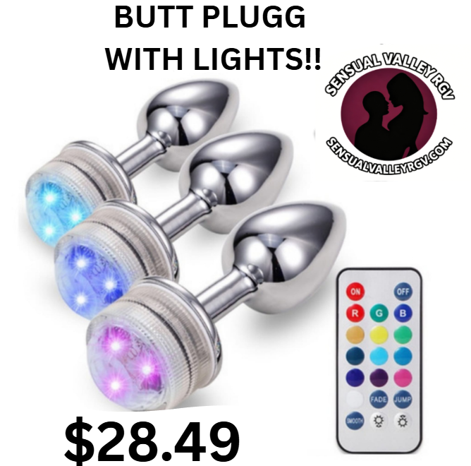 RGB COLOR BUTT PLUGG