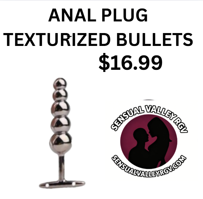 BUTT PLUG TEXTURIZED BULLETS