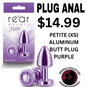 ALUMINUM BUTT PLUG PURPLE