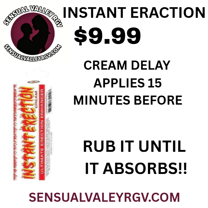 iNSTANT ERECTION CREAM DELAY