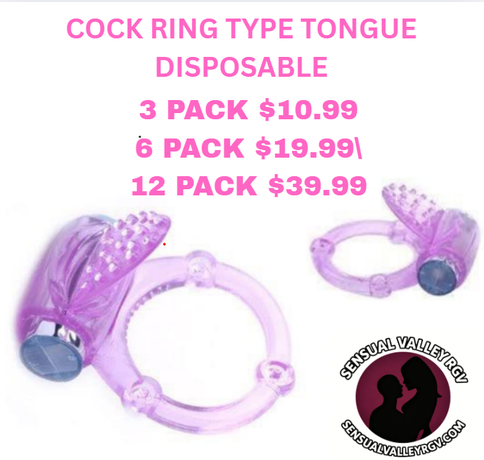 TONGUE COCK RING 3,6,12 PACKS