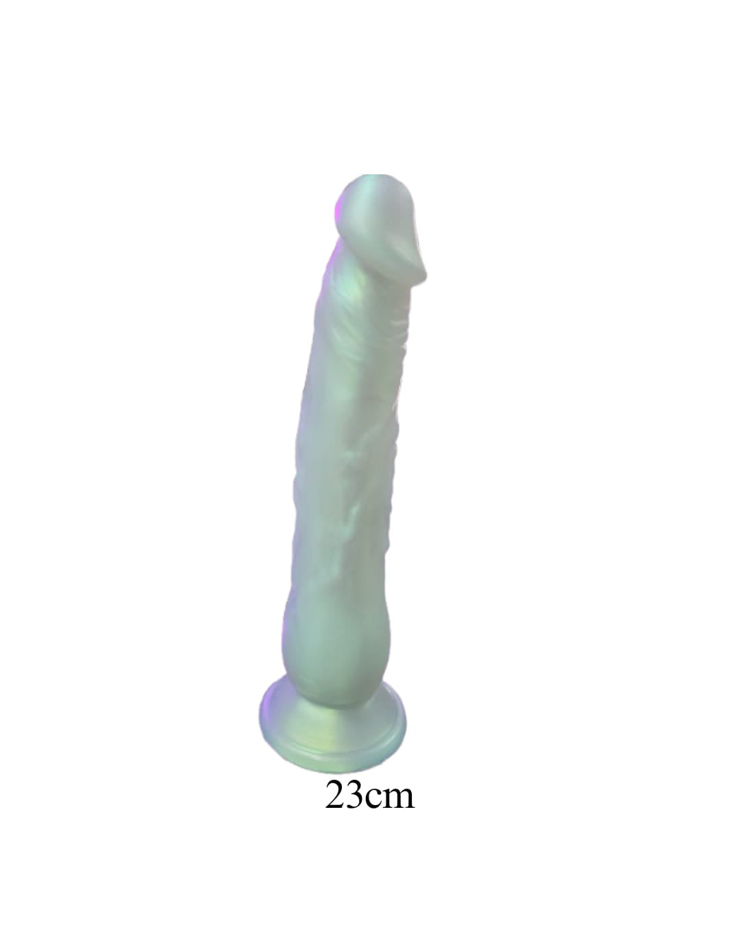 Iridescent Soft Flexible Suction Cup Dildo - 9-Inch Pleasure Toy